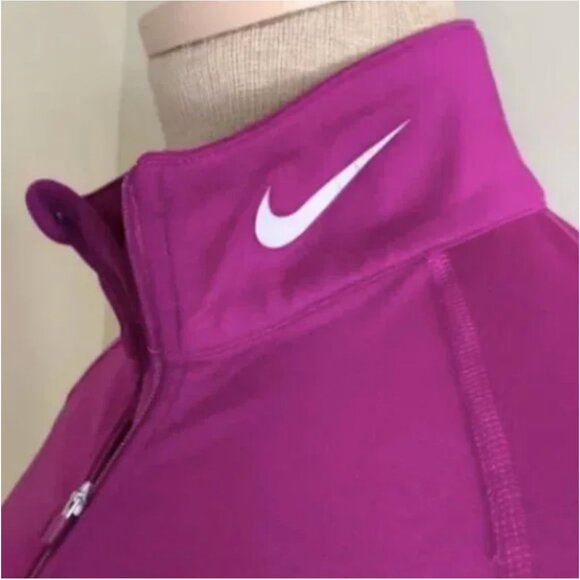 Nike Pro Combat Fuchsia Colored Therma-Fit and Dri Fit Pullover Size S - Picture 6 of 9